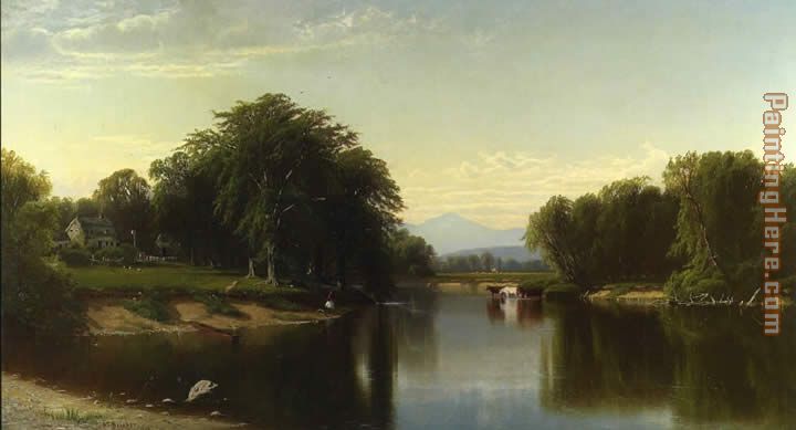 Saco River New Hampshire painting - Alfred Thompson Bricher Saco River New Hampshire art painting